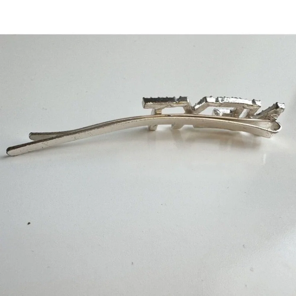 Next Rhinestone Silver Tone Bobby Pin‎ Hair Clip Statement Bling Accessory J-01
